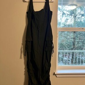 Fashion Nova Black Midi Dress